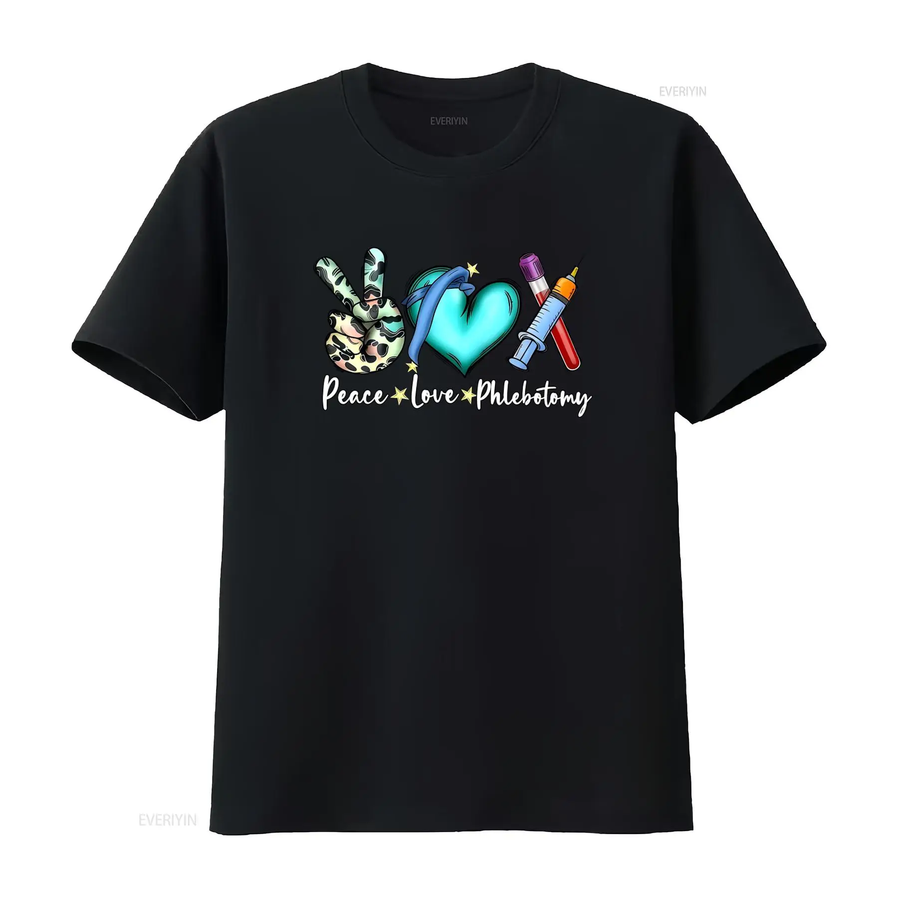Camiseta Peace Love Phlebotomy - Medical Laboratory Technologist reseña y precio